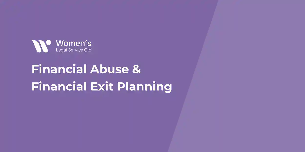 Financial Abuse & Financial Exit Planning Webinar