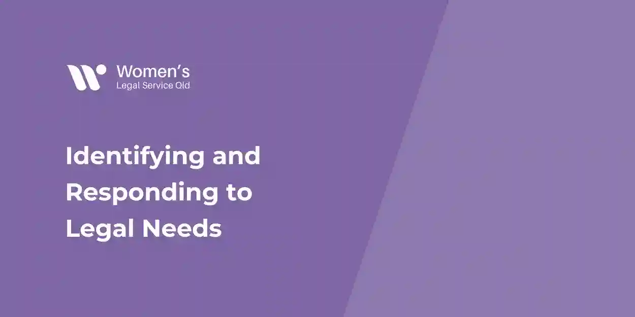 Identifying and Responding to Legal Needs Webinar